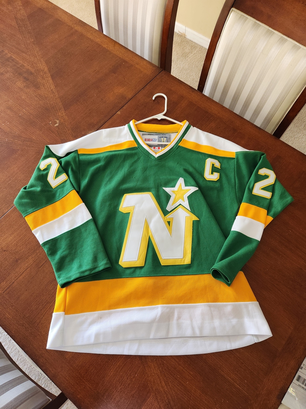 Vintage CCM Minnesota North Stars #23 Bellows Jersey Size 48/Large